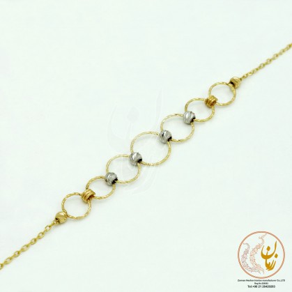 Gold Bracelet - Circles Design-ZMB1054